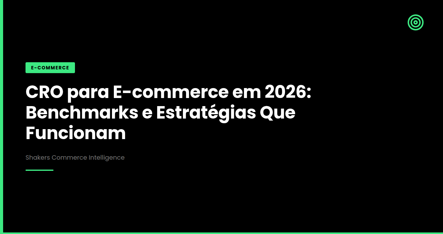 CRO para E-commerce em 2026: Benchmarks e Estratégias Que Funcionam