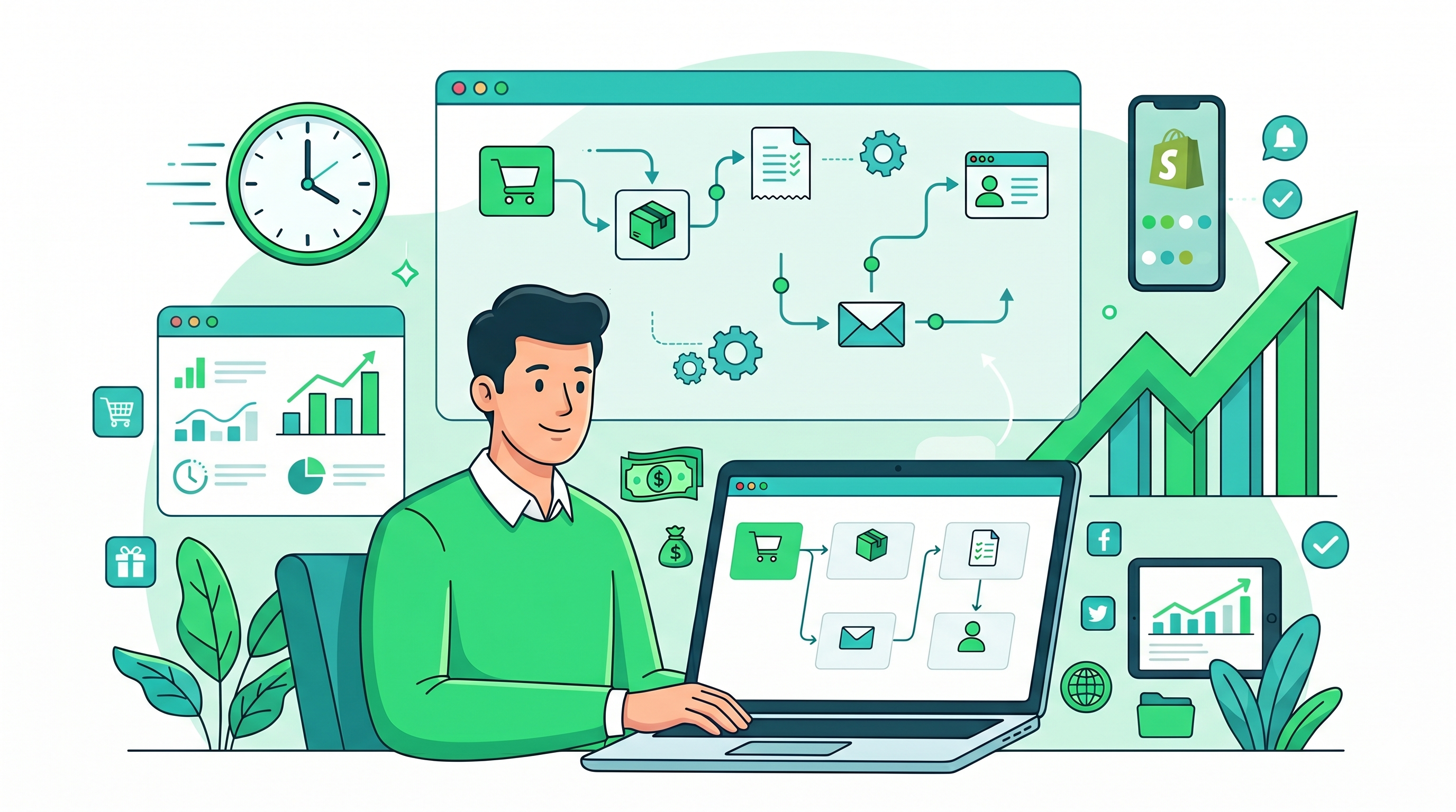Shopify Flow: Guia de Automação No-Code para Qualquer Loja
