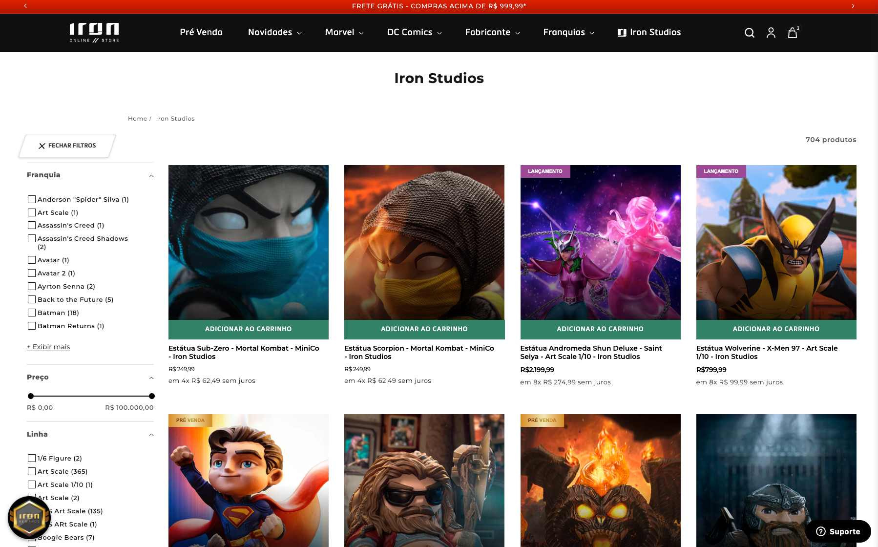 Iron Studios site image