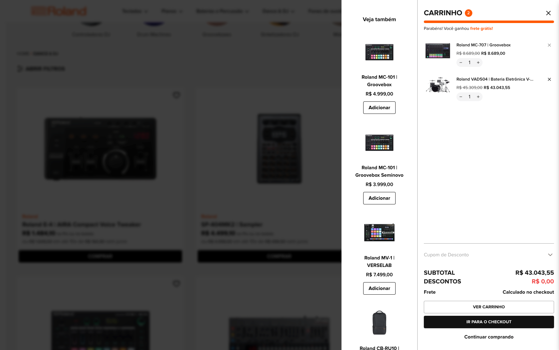 Roland & Boss site image